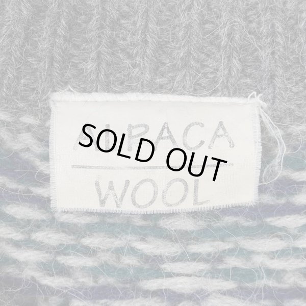 画像2: 90's unknown 総柄 アルパカウールニット (2)