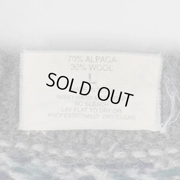 画像3: 90's unknown 総柄 アルパカウールニット (3)