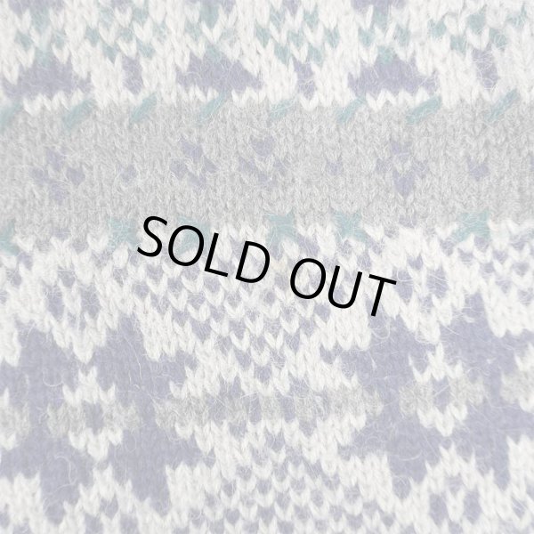 画像4: 90's unknown 総柄 アルパカウールニット (4)