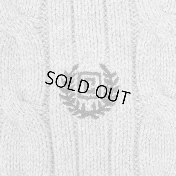 画像3: 00's CHAPS ケーブル編み コットンニット "GRAY" (3)