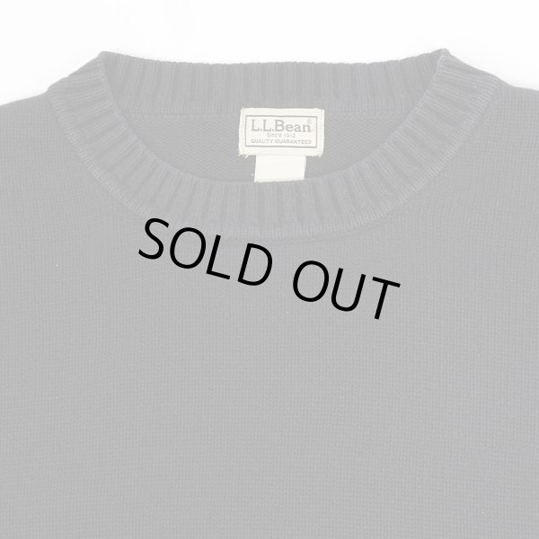 画像3: 00's L.L.Bean コットンニット "BLACK" (3)