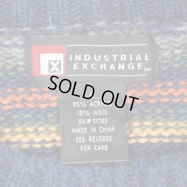 画像2: 90-00's INDUSTRIAL EXCHANGE マルチボーダーニット (2)