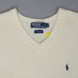 画像3: 90's Polo Ralph Lauren Vネック コットンニットベスト (3)