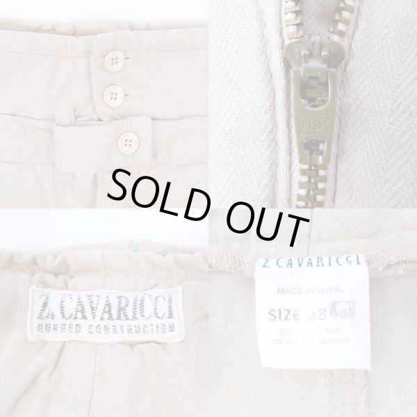 画像3: 90's z.cavaricci ヘリンボーン デザインパンツ "MADE IN USA" (3)