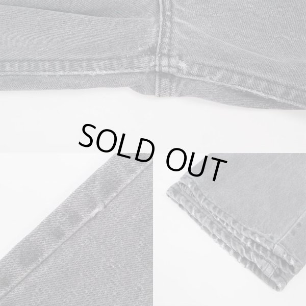 画像4: 80's Levi's 505 先染め ブラックデニムパンツ "W34 L34 / MADE IN USA" (4)
