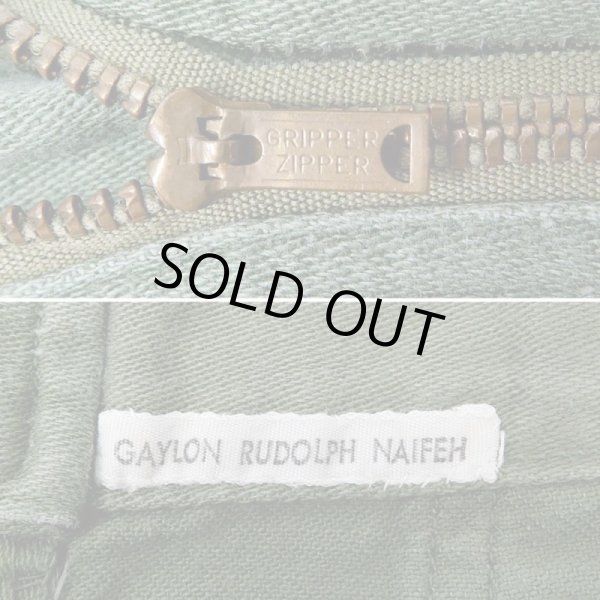 画像3: 60's unknown コットンサテン ベイカーパンツ "W29 L30相当" (3)