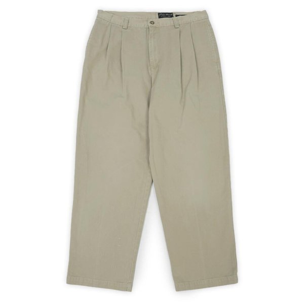 画像1: 00's Eddie Bauer 2タック チノトラウザー "W34 L30" (1)