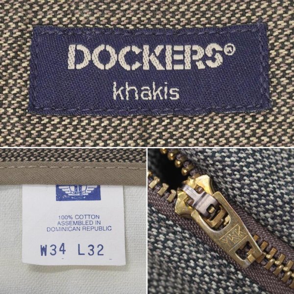 画像4: 90's DOCKERS 2タック コットントラウザー "W34 L32" (4)