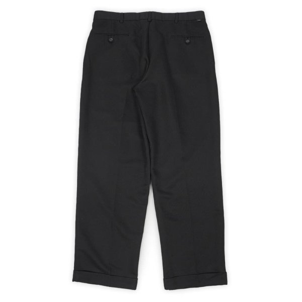 画像2: 00's DOCKERS 2タック ポリエステルトラウザー "BLACK / W34 L30" (2)