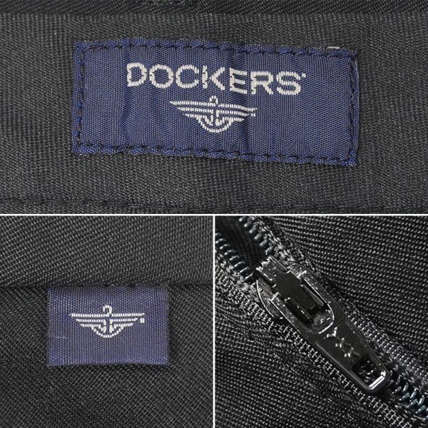 画像4: 00's DOCKERS 2タック ポリエステルトラウザー "BLACK / W34 L30" (4)