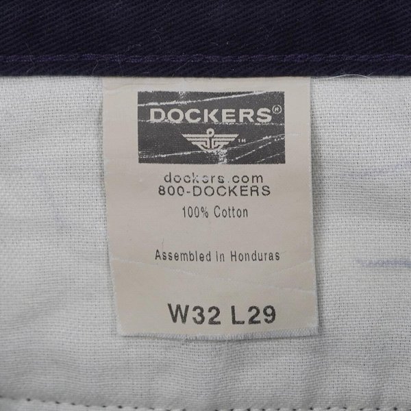 画像4: Early 00's DOCKERS 2タック チノトラウザー "NAVY / W32 L29" (4)