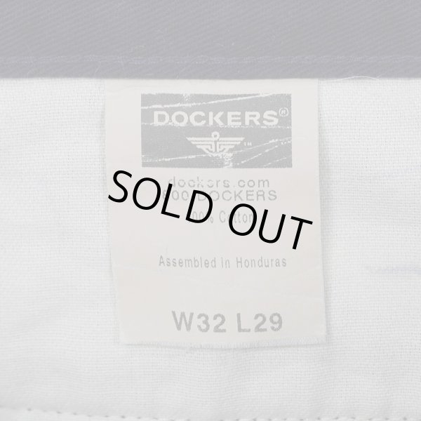 画像4: Early 00's DOCKERS 2タック チノトラウザー "NAVY / W32 L29" (4)