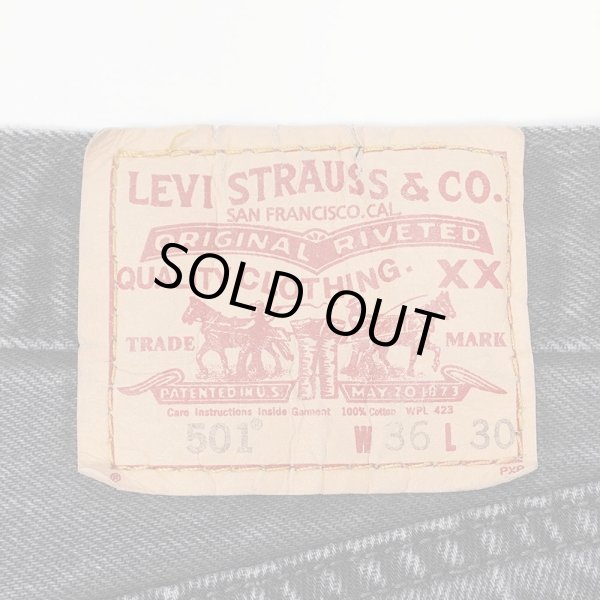 画像3: 00's Levi's 501 ブラックデニムパンツ "W36 L30" (3)