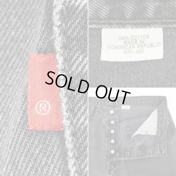 画像4: 00's Levi's 501 ブラックデニムパンツ "W36 L30" (4)