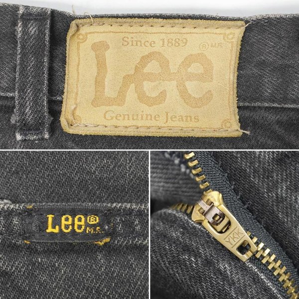画像3: Late 90's Lee 200-8908 ブラックデニムパンツ "W34 L30" (3)