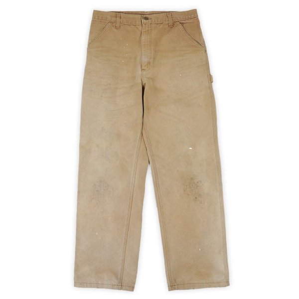 画像1: 90's Carhartt ダックペインターパンツ "B11 BRN / W34 L32相当" (1)