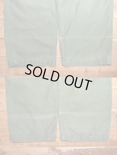 画像4: 60's US.ARMY コットンサテン ベイカーパンツ “30×29” (4)