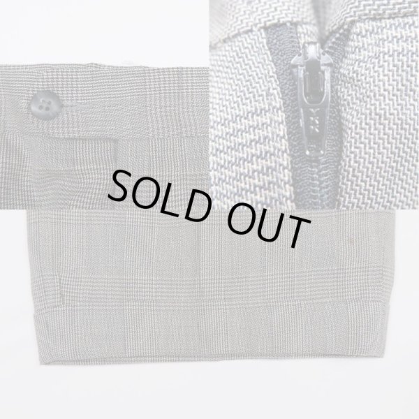 画像4: 90's Pierre Cardin グレンチェック柄 ウールスラックス (4)