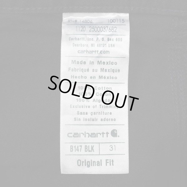 画像3: 00's Carhartt ライトダック ペインターショーツ "BLACK" (3)