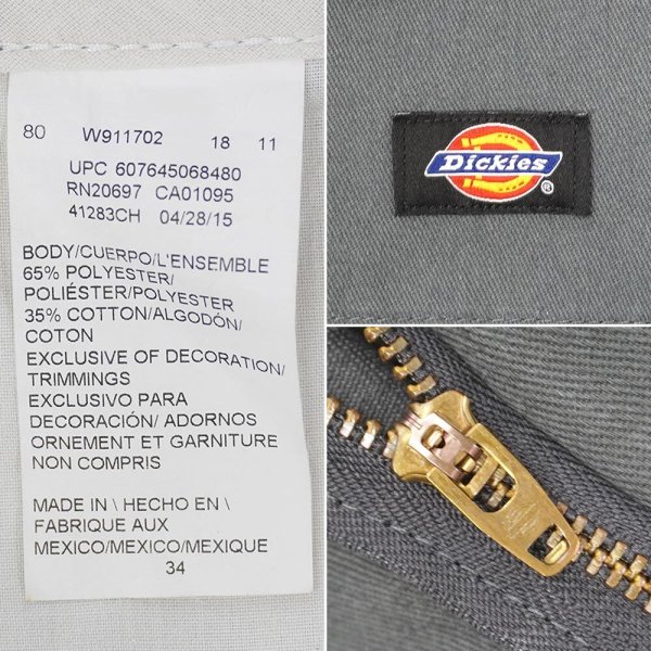 画像3: 00's Dickies ワークショーツ "GRAY / W34" (3)