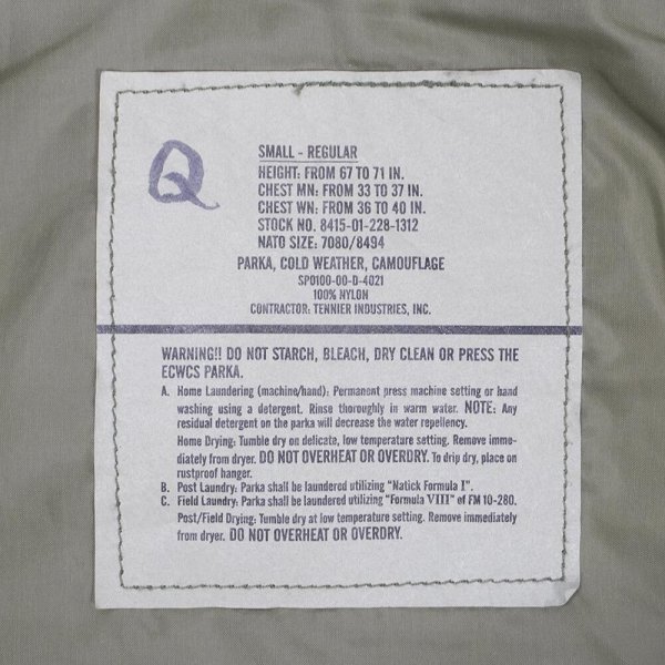 画像2: 00's US.ARMY ECWCS ウッドランドカモ柄 GORE-TEX PARKA "SMALL-REGULAR" (2)