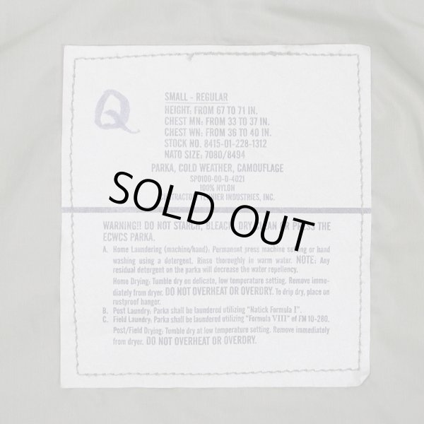 画像2: 00's US.ARMY ECWCS ウッドランドカモ柄 GORE-TEX PARKA "SMALL-REGULAR" (2)