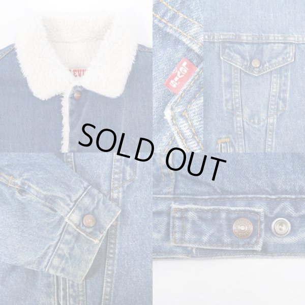 画像4: 80's Levi's デニムボアジャケット “BLUE / MADE IN USA” (4)