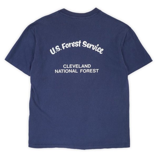 画像1: 80-90's US.FOREST SERVICE ポケットTシャツ "MADE IN USA" (1)