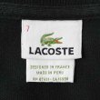 画像2: 00's LACOSTE L/S ポロシャツ "DESIGNED IN FRANCE / BLACK" (2)