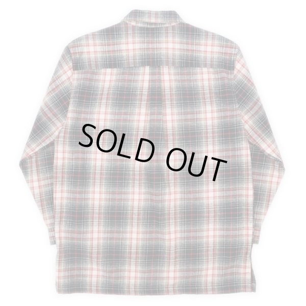 画像2: 90's ST JOHN'S BAY オンブレチェック柄 フルジップ ヘビーネルシャツ "DEADSTOCK" (2)