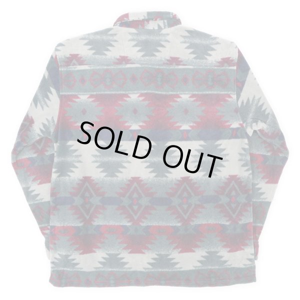 画像2: 90's MARINO BAY ネイティブ柄 フリースシャツ "DEADSTOCK" (2)