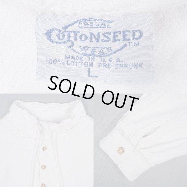 画像3: 90's COTTONSEED スタンドカラー プルオーバーシャツ "MADE IN USA" (3)