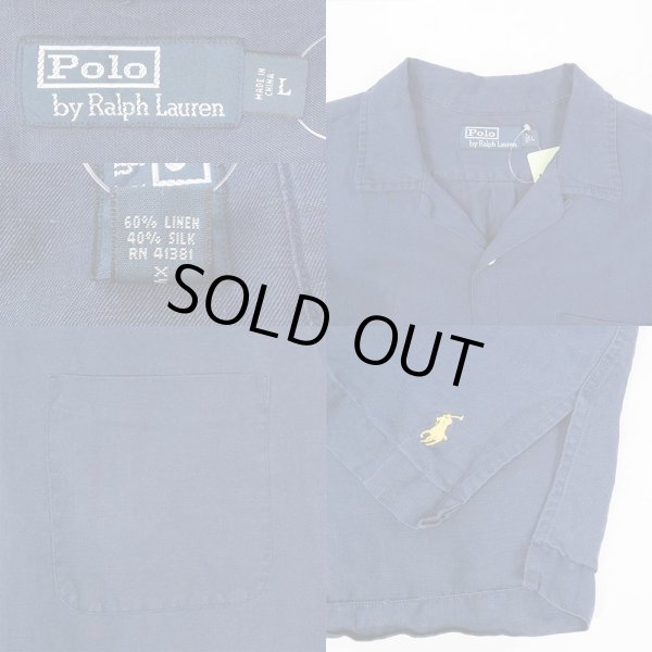 画像3: 90's Polo Ralph Lauren S/S オープンカラーシャツ “LINEN × SILK” (3)
