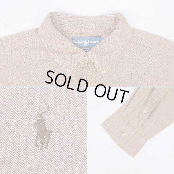 画像4: 00's Polo Ralph Lauren ヘリンボーン ボタンダウンシャツ "CLASSIC FIT" (4)