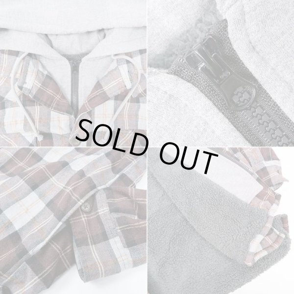 画像4: 90-00's OUTDOOR CASUALS フーディーネルシャツ (4)