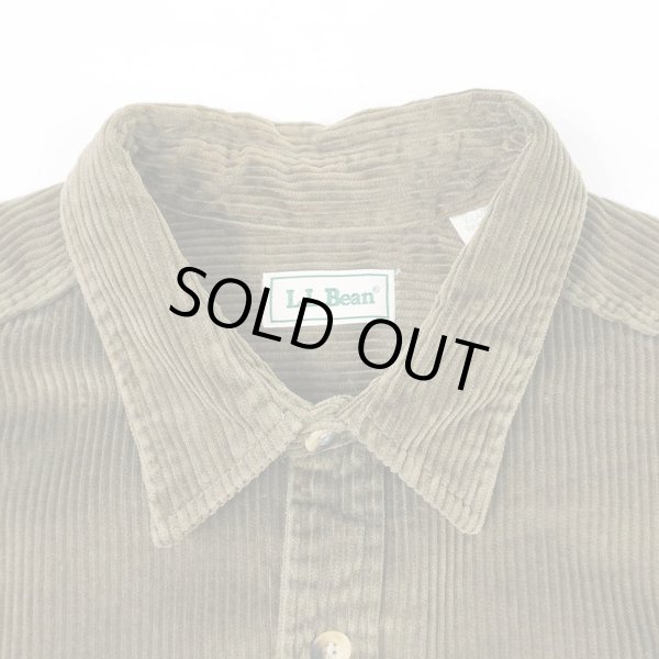 画像3: 90's L.L.Bean 太畝コーデュロイ ワークシャツ (3)