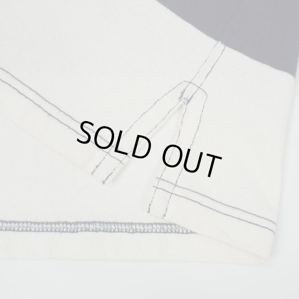 画像5: 00's Polo Ralph Lauren ワイドボーダー柄 ラガーシャツ "NAVY×WHITE" (5)