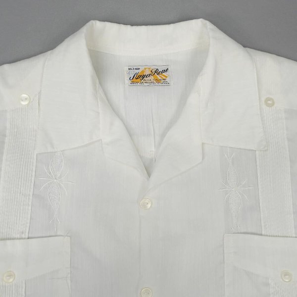 画像3: 70-80's Maya Real キューバシャツ "WHITE" (3)