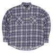 画像1: Early 90's Dickies プリントネルシャツ "Gray Plaid" (1)