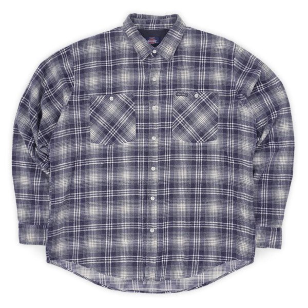 画像1: Early 90's Dickies プリントネルシャツ "Gray Plaid" (1)
