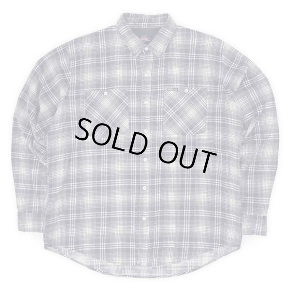 画像1: Early 90's Dickies プリントネルシャツ "Gray Plaid" (1)