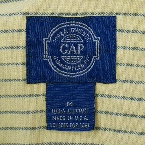 画像2: 80's OLD GAP S/S ストライプ レギュラーカラーシャツ "MADE IN USA" (2)