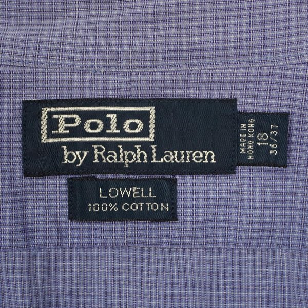 画像2: 90's Polo Ralph Lauren レギュラーカラーシャツ “LOEWLL” (2)