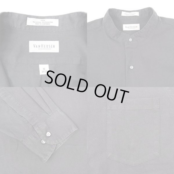 画像3: 90's VAN HEUSEN L/S バンドカラーシャツ “BLACK” (3)