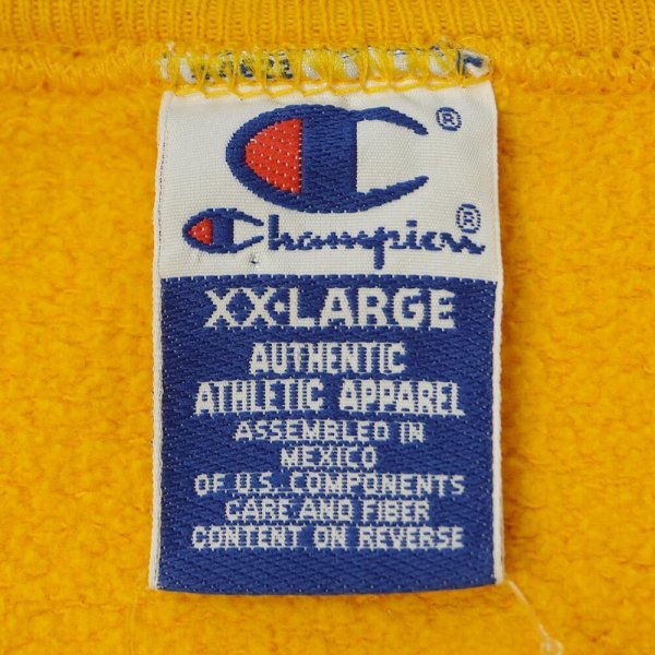 画像2: 90's Champion スクリプトロゴ刺繍 スウェット (2)