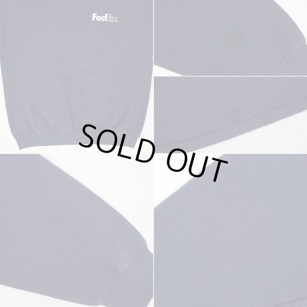 画像4: 00's FedEx 企業ロゴ スウェットパーカー (4)