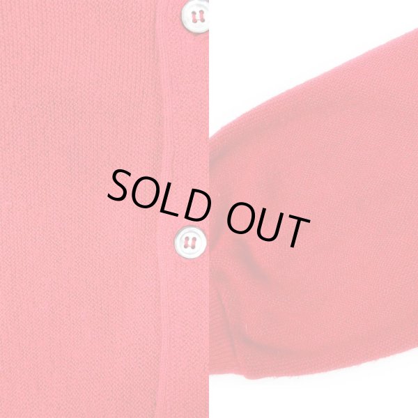 画像4: 80's IZOD LACOSTE アクリルカーディガン "RED / MADE IN USA" (4)