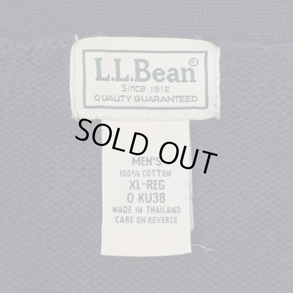画像2: 00's L.L.Bean コットンニットカーディガン "NAVY" (2)
