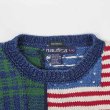 画像4: 90's NAUTICA パッチワーク コットンニット "HAND KNIT" (4)