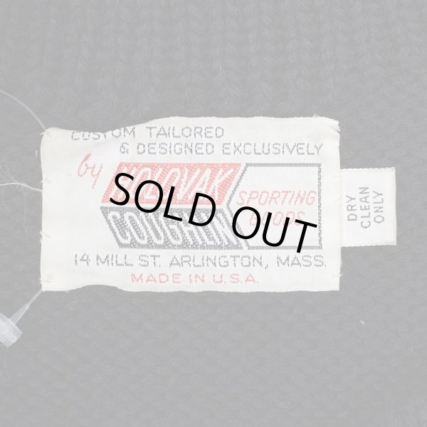 画像2: 60's HOLOVAK COUGHLIN ローゲージ レタードニット "BLACK" (2)